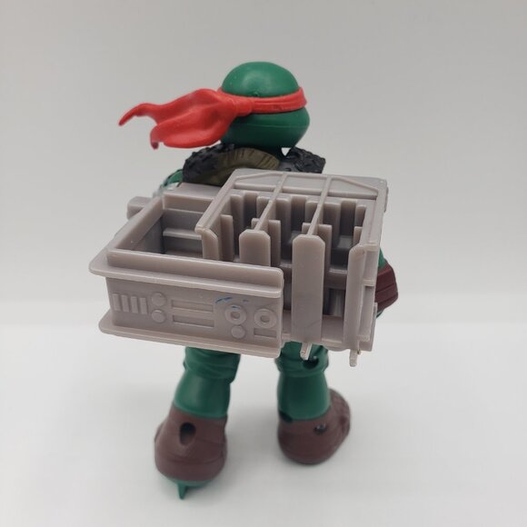 2012 TMNT Figurine Flingers Sai Throwing Raphael Figure Ninja Turtles Figure /FF - Picture 2 of 5